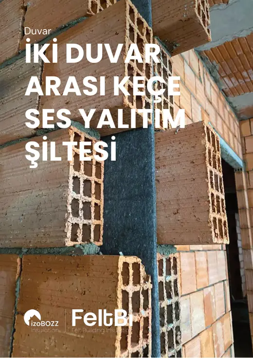 İki Duvar Arası Keçe Ses Yalıtım Şiltesi — katalog kapağı