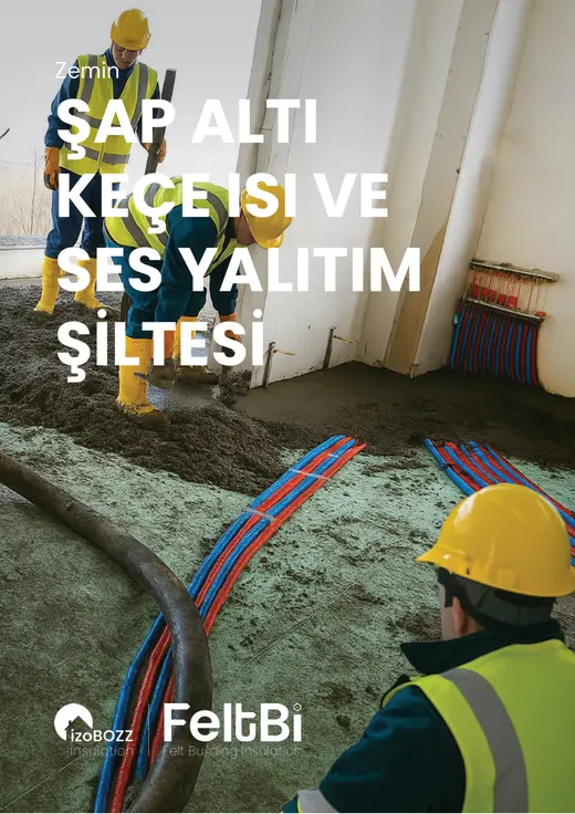 Şap Altı Keçe Isı ve Ses Yalıtım Şiltesi — katalog kapağı