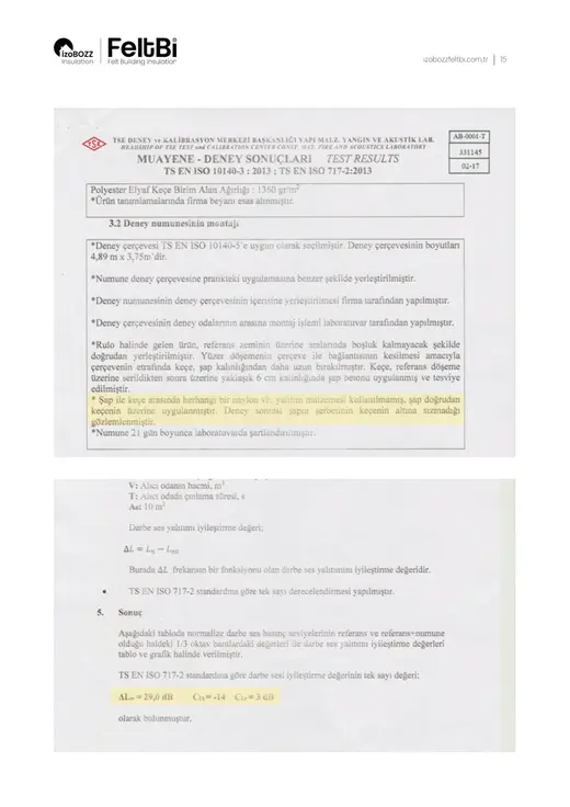 Şap Altı Keçe Isı ve Ses Yalıtım Şiltesi — uygulama görselleri