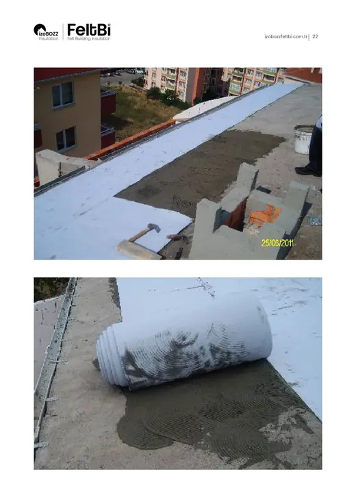 Beton Çatı Keçe Isı Yalıtım Şiltesi — uygulama görselleri (sayfa 22)