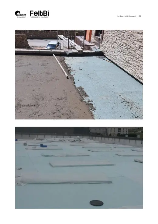 Teras Çatı Keçe Isı Yalıtım Şiltesi — uygulama görselleri (sayfa 37)