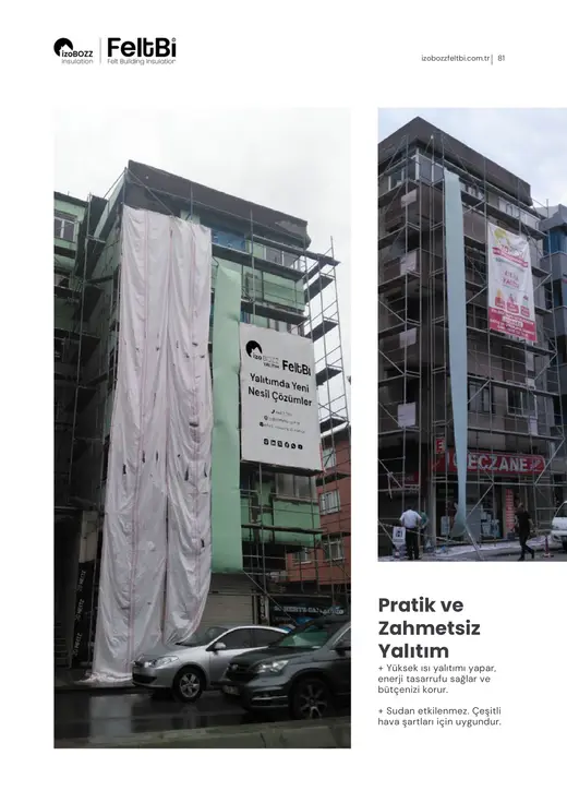 Pratik ve Zahmetsiz Yalıtım — Dış Duvar Keçe Isı Yalıtım Şiltesi