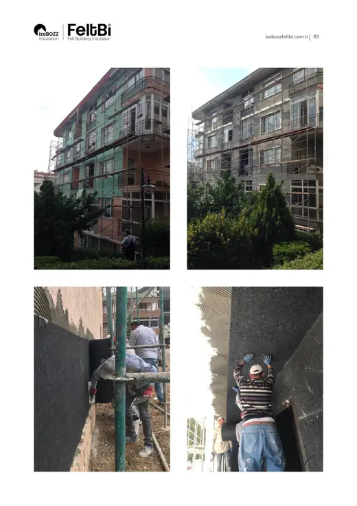 Dış Duvar Keçe Isı Yalıtım Şiltesi — uygulama görselleri (sayfa 85)