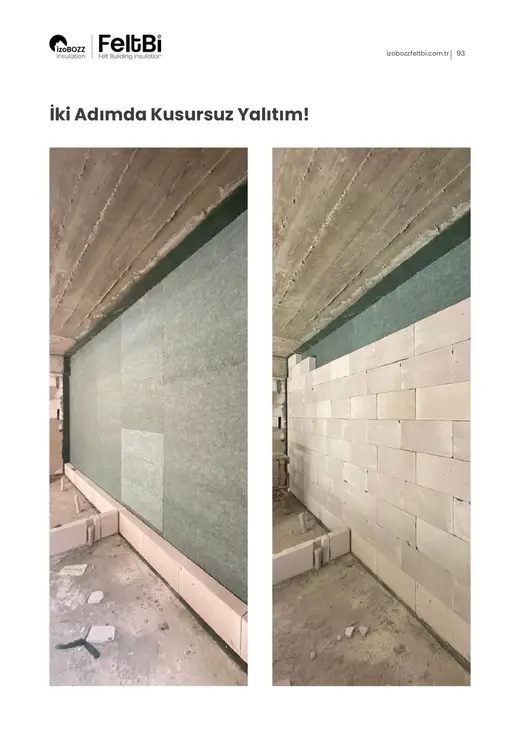 İki Adımda Kusursuz Yalıtım! — İki Duvar Arası Keçe Ses Yalıtım Şiltesi