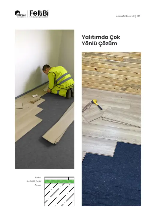 Yalıtımda Çok Yönlü Çözüm — Parke Altı Keçe Isı ve Ses Yalıtım Şiltesi
