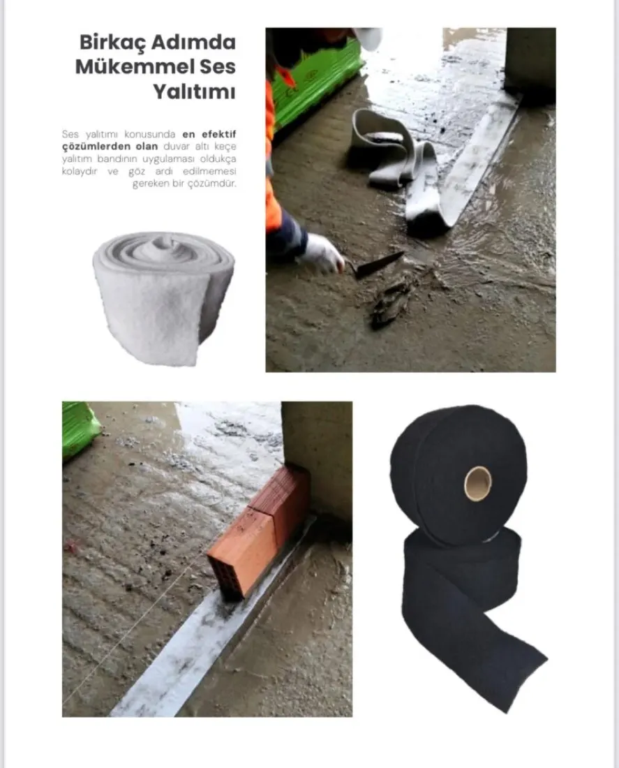 duvar altı bant makedonya ses yalıtımı