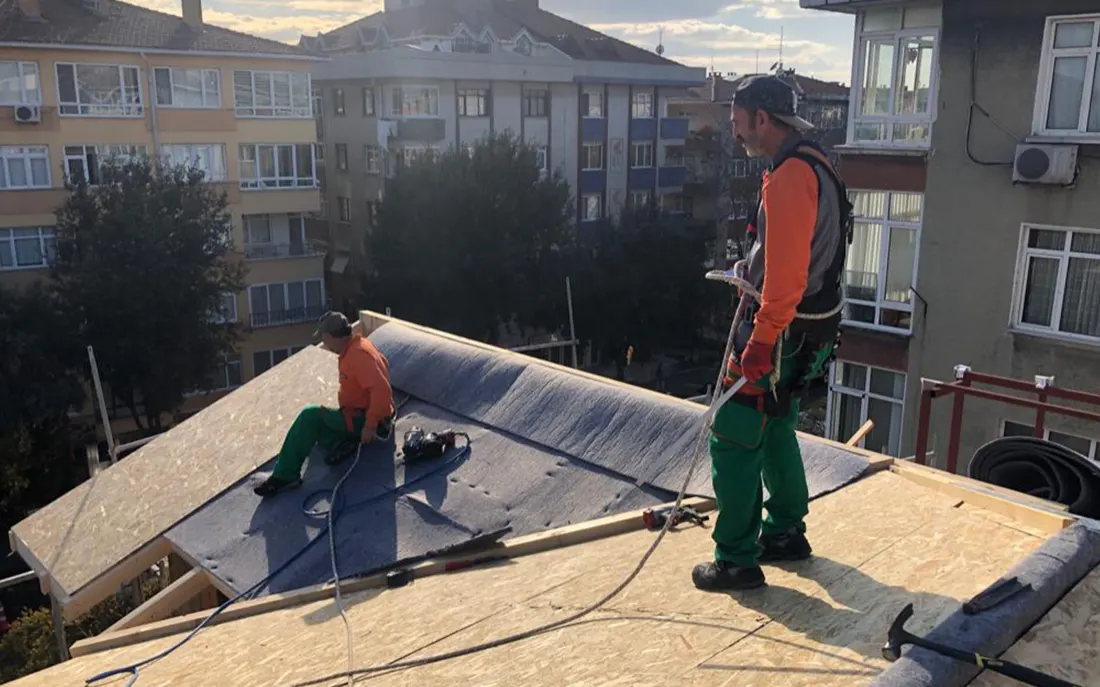 Ahşap Çatı Kiremit Altı Isı Yalıtımı — uygulama ve kesit görseli 3
