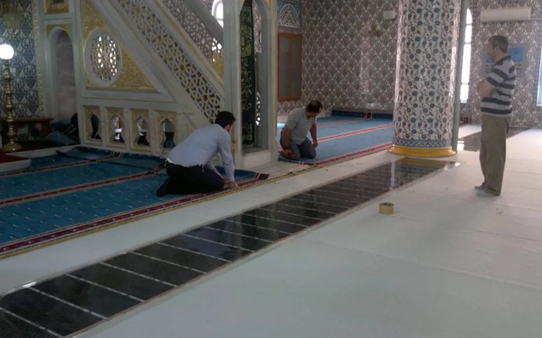 Halı Altı Ses Yalıtımı — uygulama ve kesit görseli 2