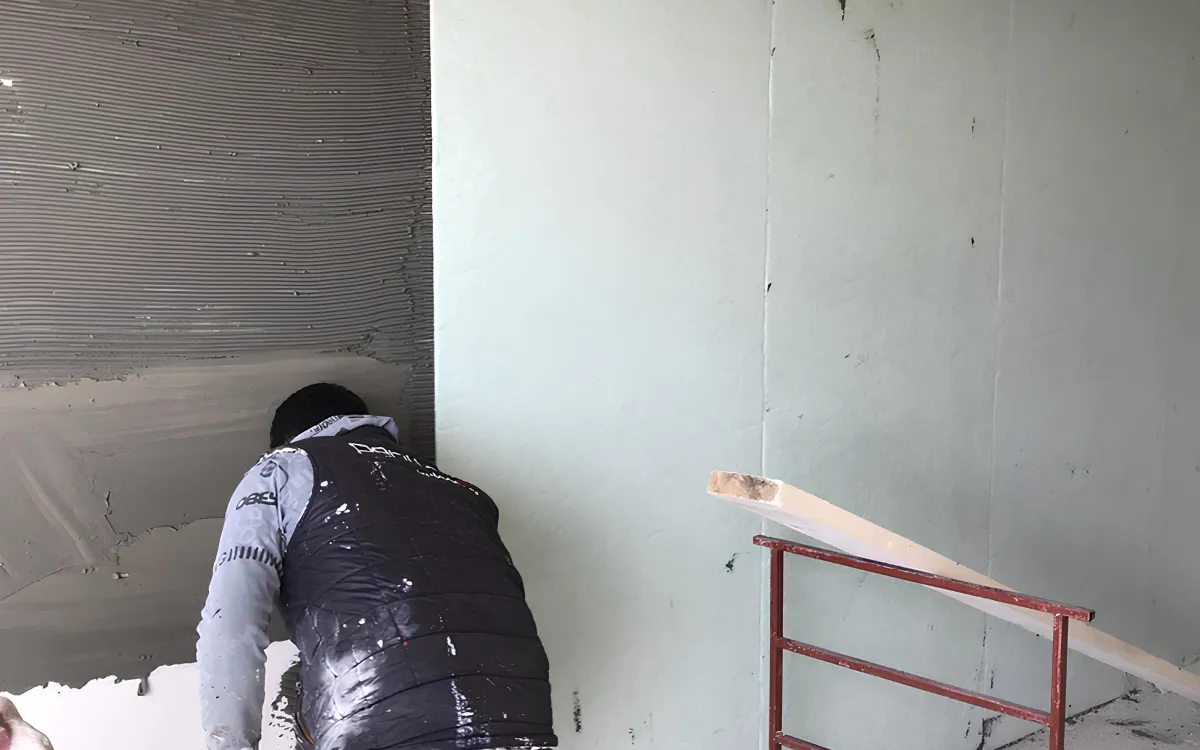 İç Duvar ve Ortak Duvar Ses Yalıtımı — uygulama ve kesit görseli