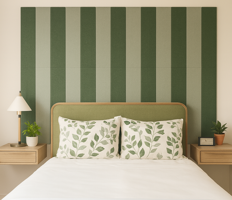 akustik keçe duvar paneli keçe kumaş kaplı panel