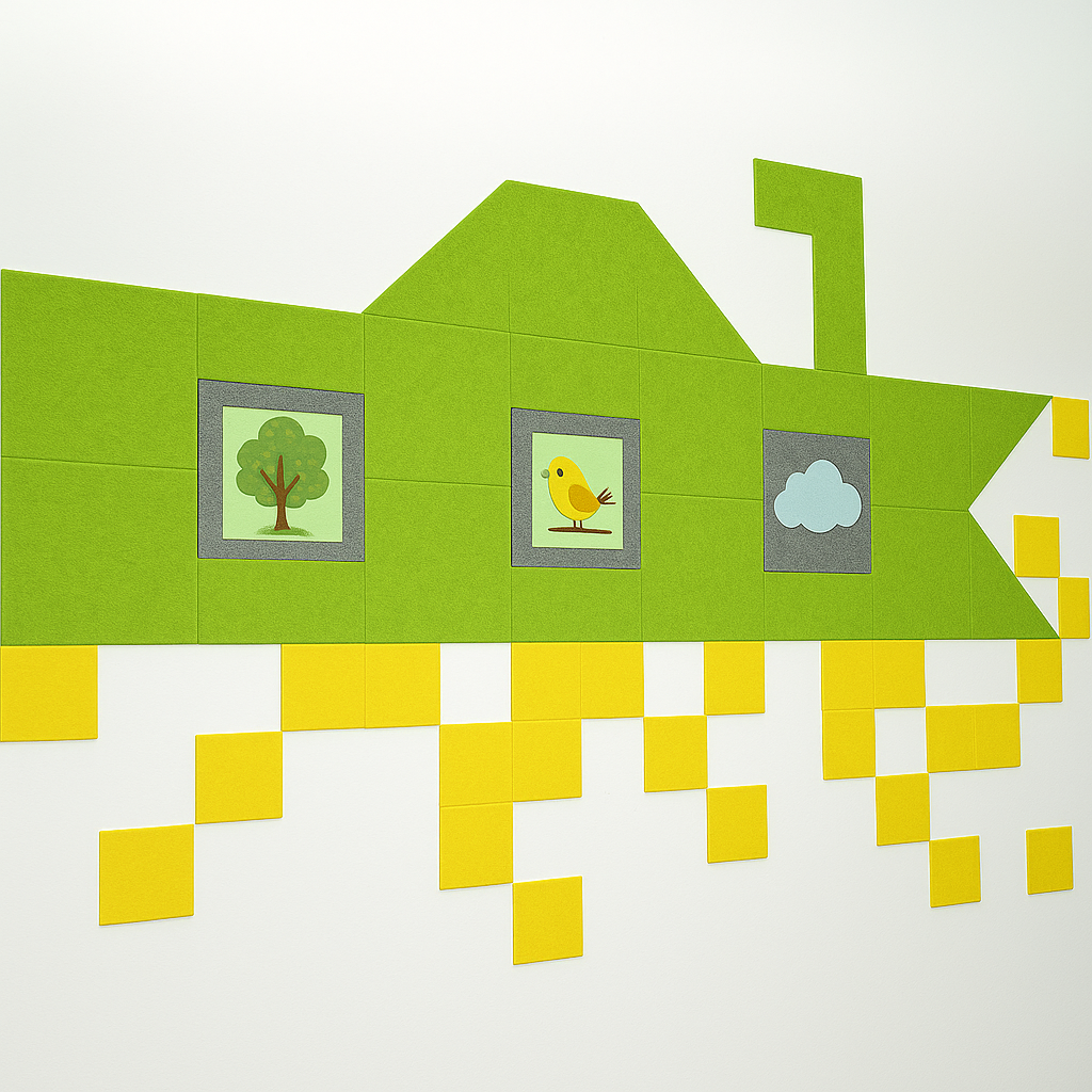 akustik keçe duvar paneli