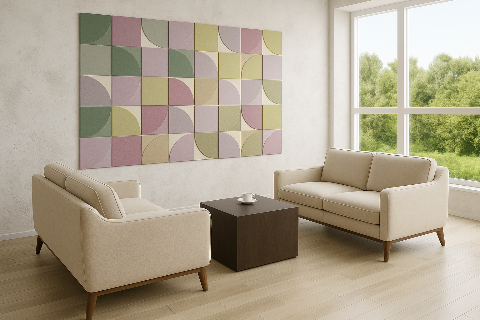 akustik keçe duvar paneli