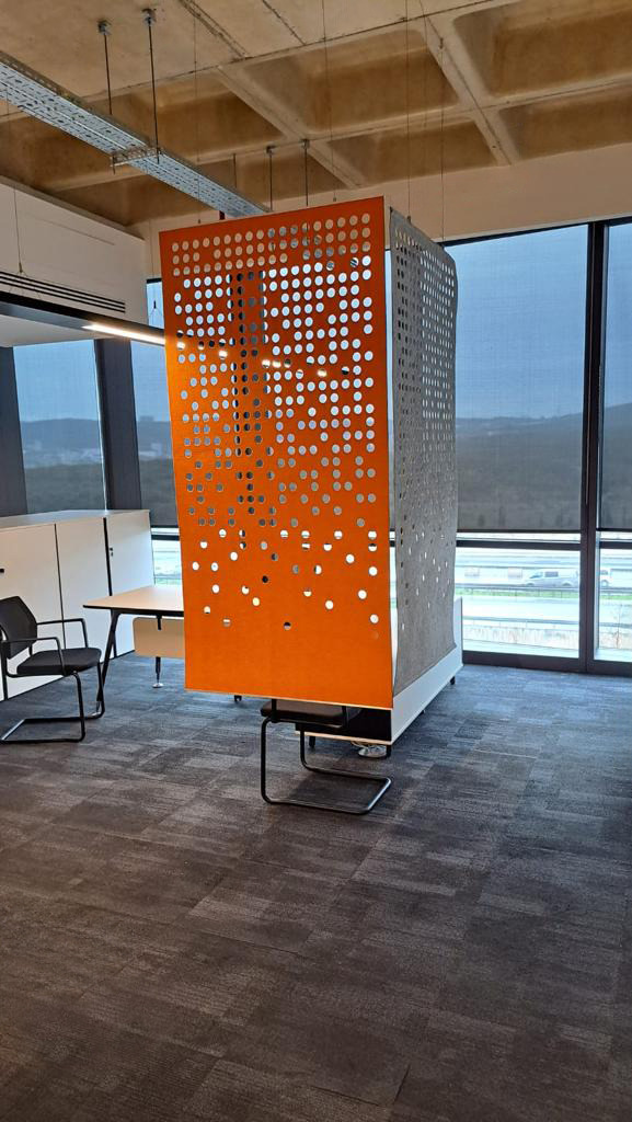 akustik askılı seperatör